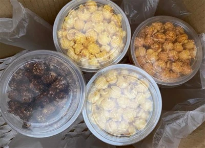 Kommersiell boll popcorn produktionslinje